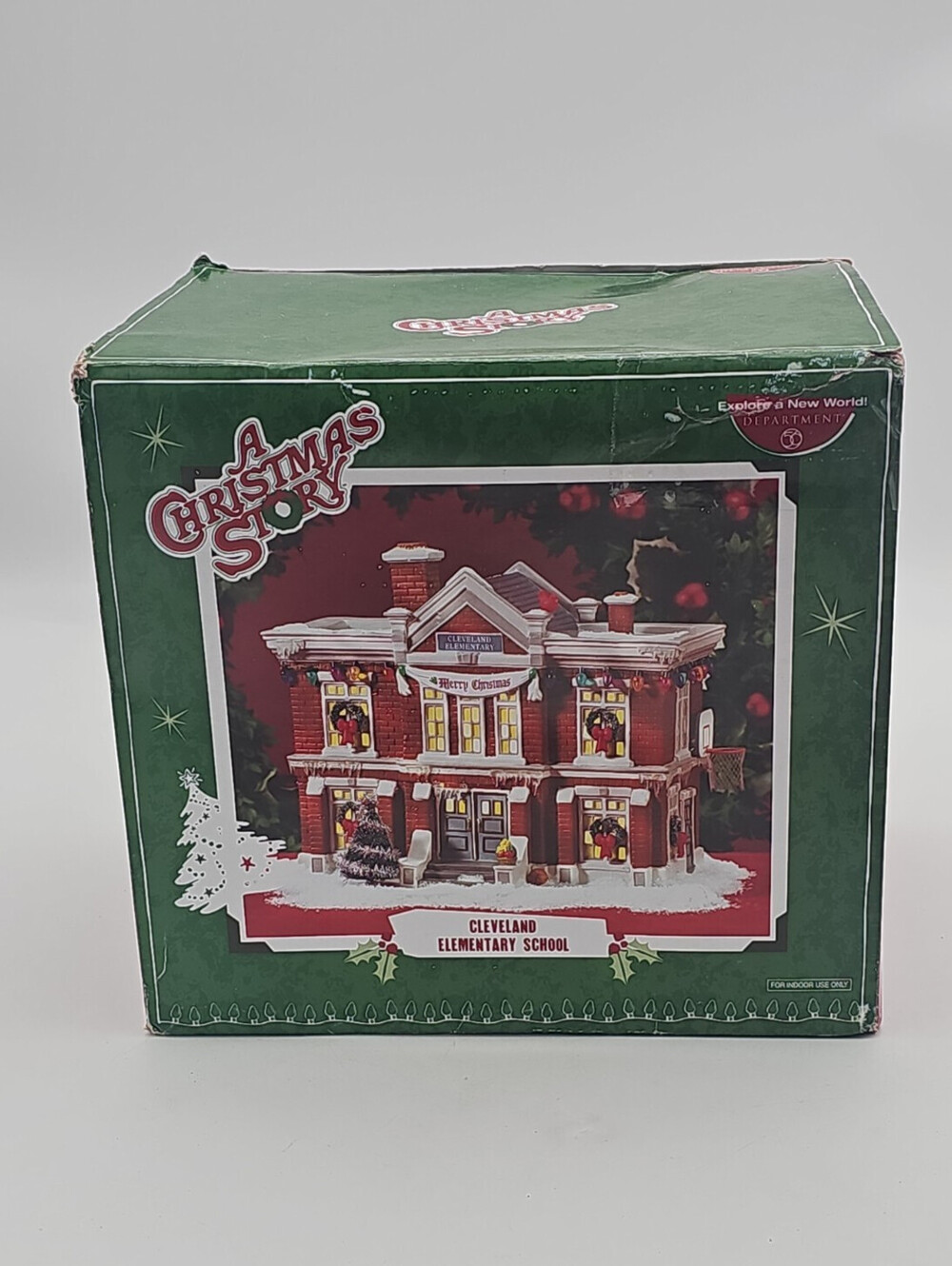 Brand new in original box. Department 56 porcelain holiday village schoolhouse.